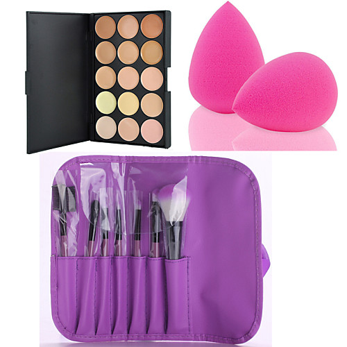 

hot-sale-15-colors-contour-face-cream-makeup-concealer-palette-7pcs-purple-makeup-brushes-set-kit-powder-puff