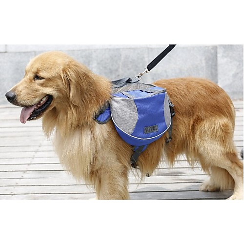фото Дрессировка собак рюкзак для собак сумка для собак водонепроницаемый на открытом воздухе прочный собака отражение водонепроницаемость нейлон оксфорд для домашних животных lightinthebox