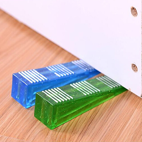 

Crystal Wedge Door Stopper 2 Sided Anti Slip Doorstop (Random Color)