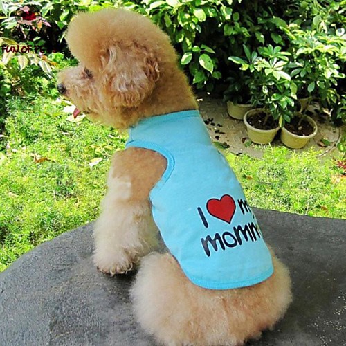 

Cat Dog Shirt / T-Shirt Dog Clothes Orange Blue Pink Costume Cotton Heart Letter & Number Cosplay Wedding S M L XL XXL