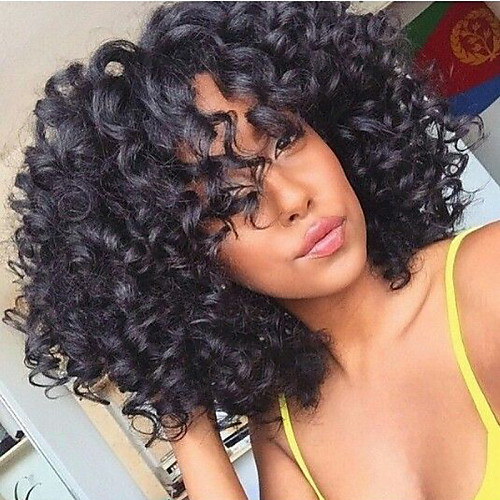 

Human Hair U Part Lace Front Wig style Brazilian Hair Kinky Curly Wig 130% Density 10-30 inch Women's Short Medium Length Long Human Hair Lace Wig