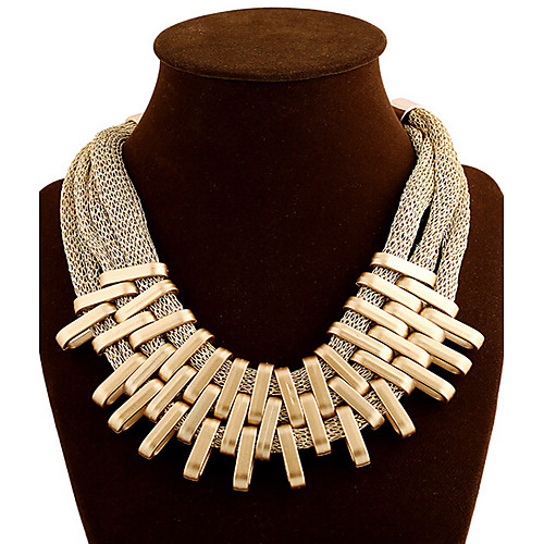 

Women's Choker Necklace Layered Necklace Layered Tassel Fashion Multi Layer Alloy Screen Color Necklace Jewelry For