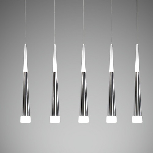 

Ecolight™ 5-Light кластер Подвесные лампы Рассеянное освещение Электропокрытие Металл Акрил LED 90-240 Вольт Теплый белый / Белый