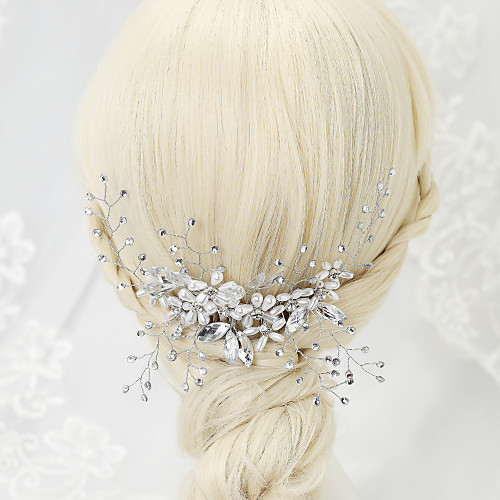 

Imitation Pearl / Rhinestone / Alloy Hair Combs with 1 Wedding / Special Occasion Headpiece