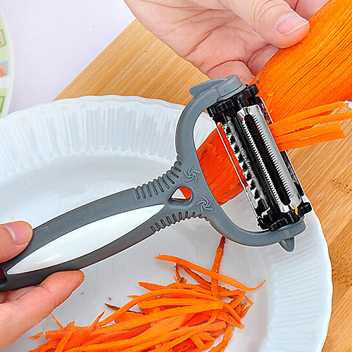 

3 в 1 роторный фруктовый пилинг360 степеней моркови картофеля слайсер кухонные инструменты