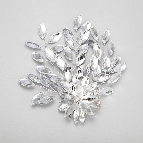 

Rhinestone / Alloy Hair Clip with 1 Wedding / Special Occasion Headpiece