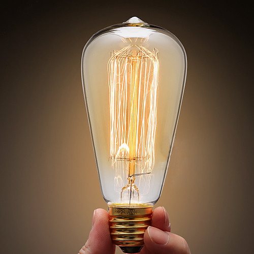 

ecolight ™ 1pc 40w эдс-лампа e26 / e27 st64 теплый белый 2300k лампа накаливания лампа накаливания edison 220-240v