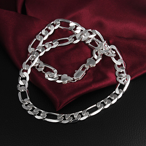 

Муж. Жен. Ожерелья-цепочки Стерлинговое серебро Серебряный Ожерелье Бижутерия Назначение