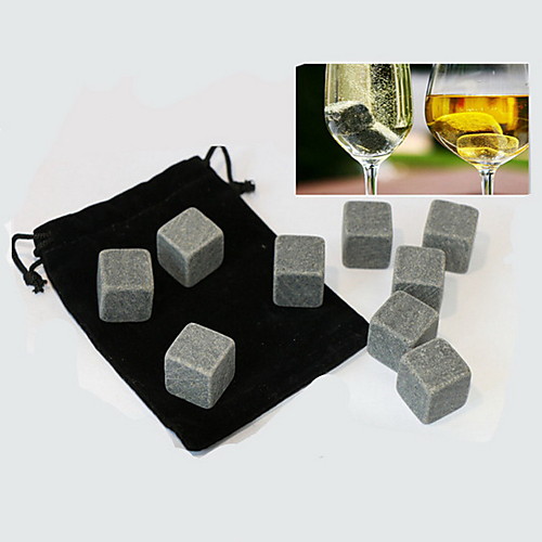 

9 шт. Много виски камни рок кубики льда мыльный камень морозильник напиток