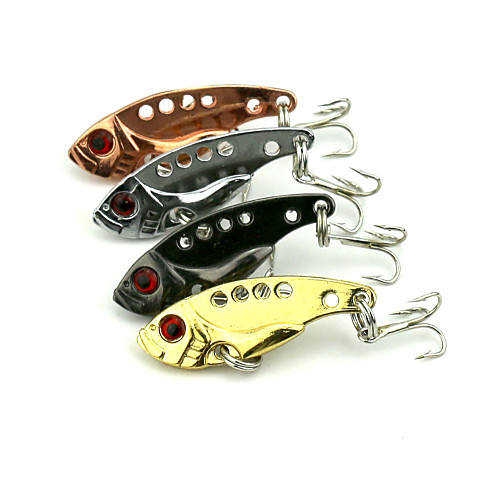 

4 pcs Metal Bait Vibration / VIB Fishing Lures Vibration / VIB Metal Bait Sinking Bass Trout Pike Sea Fishing Freshwater Fishing Lure Fishing Metal