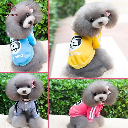 

Cat Dog Jumpsuit Winter Dog Clothes Yellow Blue Rose Costume Cotton Cartoon Sports Fashion S M L XL XXL