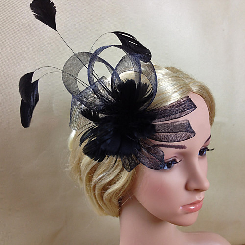 

Перья / Сеть Fascinators с 1 Свадьба / Особые случаи Заставка