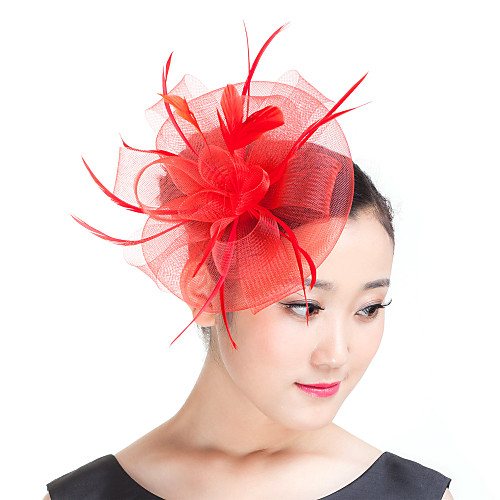 

Перья / Полиэстер Fascinators / Головные уборы с Цветы 1шт Свадьба / Особые случаи / Повседневные Заставка