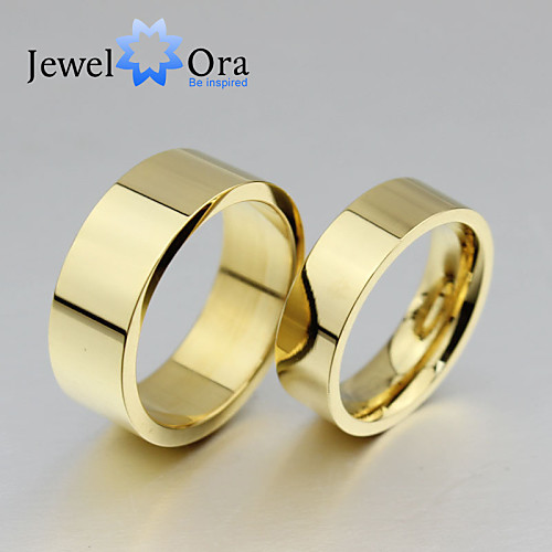 

Women's Band Ring Gold Golden Gold Plated Steel Fashion Party Jewelry