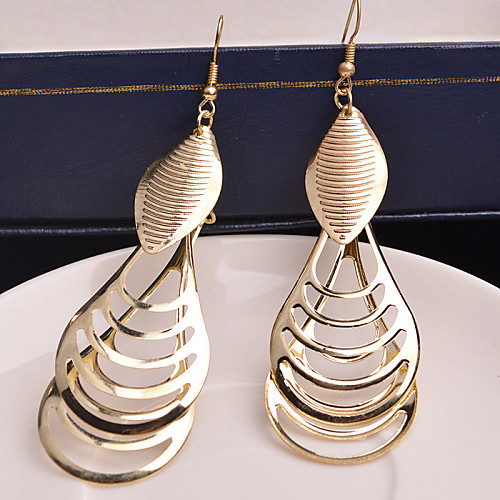 

Women's Drop Earrings Hanging Earrings Hollow Out Statement Ladies Personalized European Earrings Jewelry Silver / Golden For Wedding Party Special Occasion Daily Casual