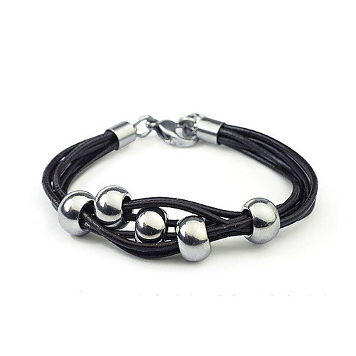 

Leather Bracelet Vintage Casual Leather Bracelet Jewelry Black / Brown For