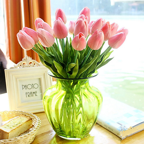 

Искусственные Цветы 1 Филиал Европейский стиль Тюльпаны Букеты на стол