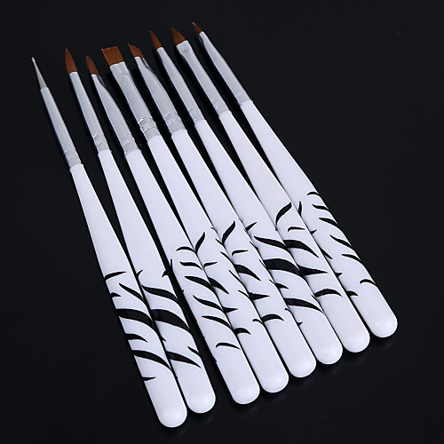 

8PCS Zebra Nail Art Dotting Manicure Painting Drawing Polish Brush Pen Tools