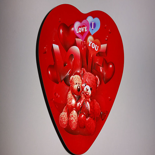 

Valentine's Day Heart Shaped Boxes Teddy Bear Design Candy Trinket Gift
