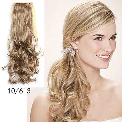 

Tape In Ponytails Synthetic Hair Hair Piece Hair Extension Wavy