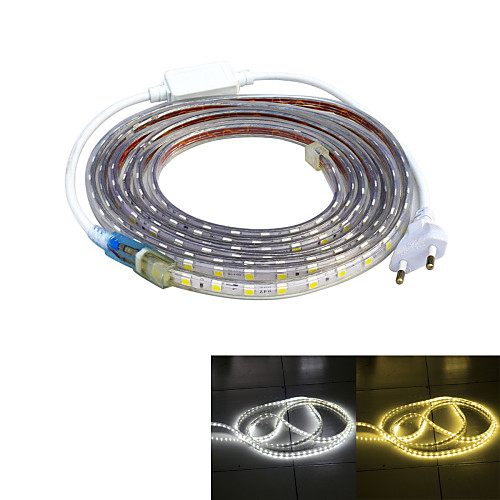 

3m LED Light Strips Flexible Tiktok Lights Power Supply 240 LEDs 3528 SMD Warm White / White Waterproof / Suitable for Vehicles 220 V / IP65