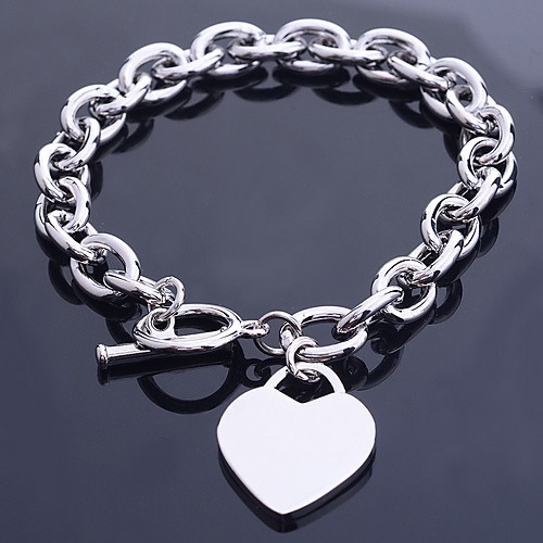 

Men's Chain Bracelet Silver Plated Bracelet Jewelry Silver For Party Daily Casual