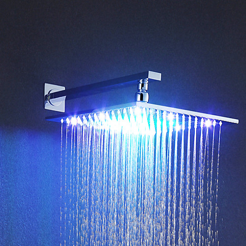 

Современный Дождевая лейка Хром Особенность - Дождевая лейка LED, Душевая головка