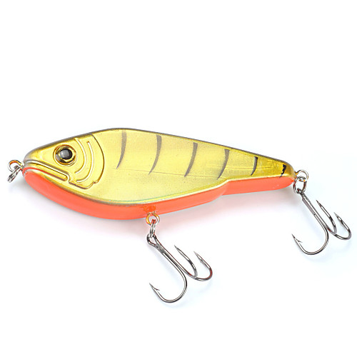 

1 pcs Жесткая наживка Jerkbaits Воблер прогонистой формы Вибрация Жесткие пластиковые Металл Тонущие Морское рыболовство Ловля на приманку Пресноводная рыбалка / Ужение на спиннинг / Обычная рыбалка