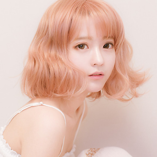 

Cosplay Alice Cosplay Wigs Men's Women's 18 inch Heat Resistant Fiber Pink Blonde Anime