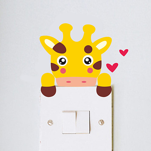 

Landscape / Animals / Romance Wall Stickers Animal Wall Stickers Light Switch Stickers, PVC(PolyVinyl Chloride) Home Decoration Wall Decal Wall Decoration / Washable / Removable