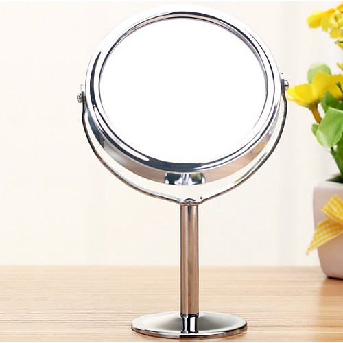 

серебряный настольный тип двойной стороны косметический макияж зеркала с 1: 2 увеличительная функция стекло косметическое зеркало