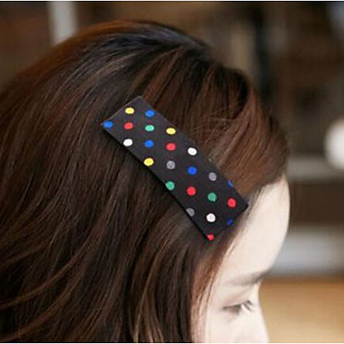 

Lucky Doll Women's All Matching Vintage Elegant Polka Dots Long Hair Clip