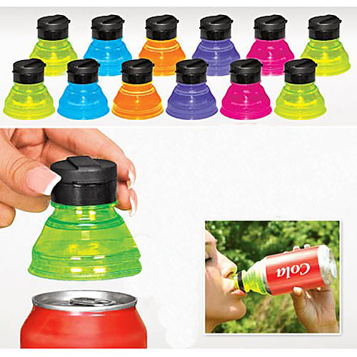 

Набор из 6 творческих содовые Вкладчики стразов многоразовые крышки бутылки может конвертировать