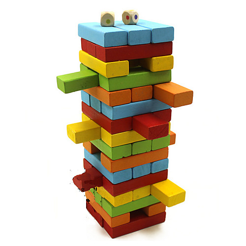 

48 pcs Board Game Stacking Game Stacking Tumbling Tower Wooden Professional Balance Kid's Adults' Boys' Girls' Toys Gifts