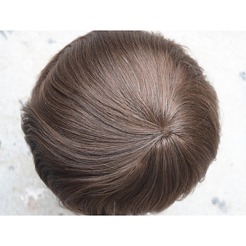 

Муж. Натуральные волосы Накладки для мужчин Прямой / Классика 100% ручная работа Повседневные