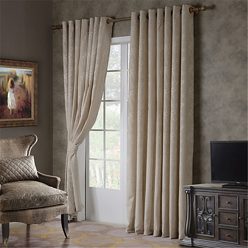 

Custom Made Blackout Curtains Drapes Two Panels / Jacquard / Bedroom