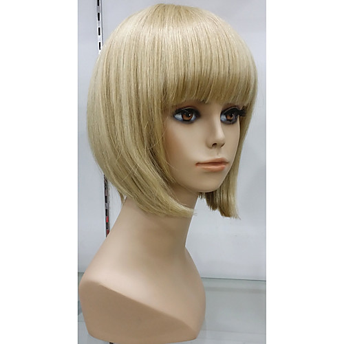 

Человеческие волосы без парики Прямой / Классика Стиль Без шапочки-основы Парик Натуральные волосы Парик Короткие StrongBeauty / Прямой силуэт