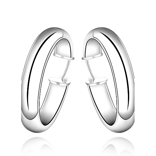 

Women's Stud Earrings Hoop Earrings Ladies Fashion Silver Plated Earrings Jewelry Silver For Wedding Party Daily Casual Masquerade Engagement Party