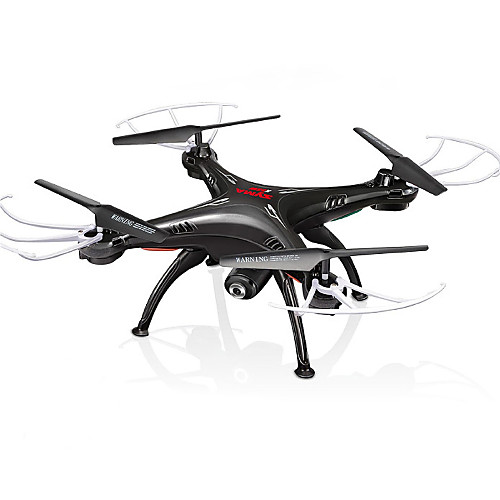 

RC Дрон SYMA X5SW Готов к полету 10.2 CM 6 Oси 2.4G С HD-камерой 0.3MP 480P Квадкоптер на пульте управления FPV / Возврат Oдной Kнопкой /, Черный