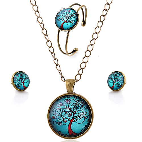 

Women's Jewelry Set Galaxy Ladies Simple Style Earrings Jewelry Brown For Party Daily Casual / Necklace / Bracelets & Bangles