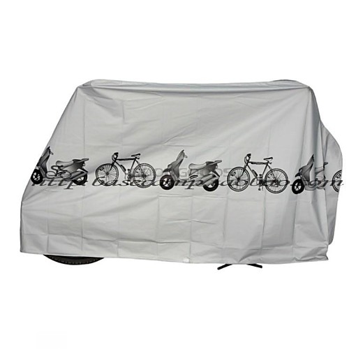 фото Чехол для велосипеда назначение велоспорт синтетика водонепроницаемость / с защитой от ветра / защита от пыли велоспорт белый Lightinthebox