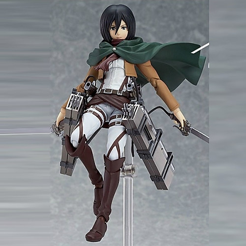 фото Аниме фигурки вдохновлен атака титанов mikasa ackermann пвх 14 cm см модель игрушки игрушки куклы Lightinthebox