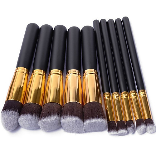 

Professional Makeup Brushes Makeup Brush Set 10 Portable Travel Eco-friendly Professional Full Coverage Wood for Blush Brush Foundation Brush Eyeshadow Brush Concealer Brush Makeup Brush Set Powder