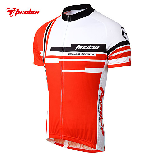 

TASDAN Men's Short Sleeve Cycling Jersey Red Blue Bike Jersey Sleeves Top Mountain Bike MTB Road Bike Cycling Breathable Quick Dry Sweat-wicking Sports 100% Polyester Clothing Apparel / Stretchy