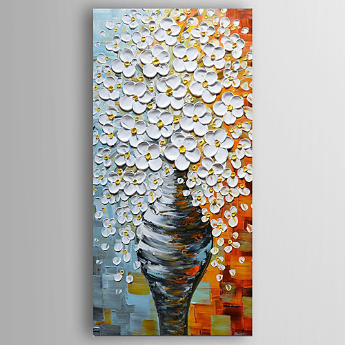 

Hang-роспись маслом Ручная роспись - Цветочные мотивы / ботанический Modern Включите внутренний каркас / Растянутый холст