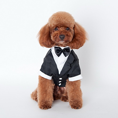 фото Собака рубашка / пояс / бабочка одежда для собак английский терилен / хлопок костюм для домашних животных лето муж. праздник / свадьба lightinthebox