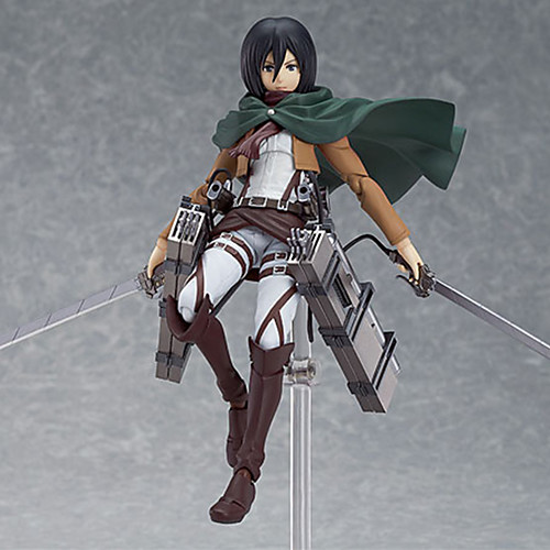 фото Аниме фигурки вдохновлен атака титанов mikasa ackermann пвх 14 cm см модель игрушки игрушки куклы Lightinthebox