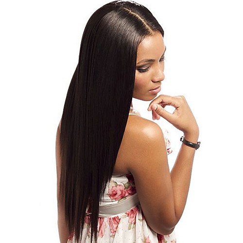 

Human Hair Glueless Full Lace Glueless Lace Front Full Lace Wig style Brazilian Hair Straight Natural Black Wig 130% 150% Density with Baby Hair Natural Hairline African American Wig 100% Hand Tied