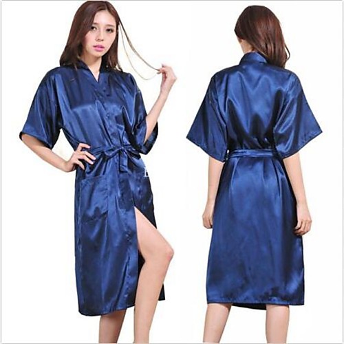 

м леди шелковой атласной пижамы нижнее белье пижамы кимоно халат ночная рубашка длинный халат