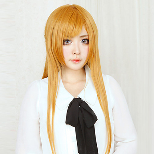 

Алисизация SAO Asuna Yuuki Косплэй парики Жен. 32 дюймовый Термостойкое волокно Оранжевый Аниме